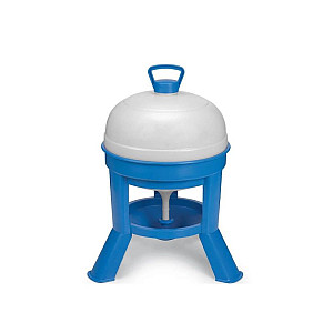 Barelová napáječka pro drůbež GAUN 10890 20 l bílo-modrá