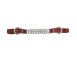 Westernový podbradní řemínek WeaverLeather tmavě hnědý