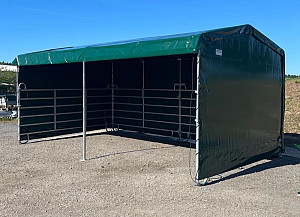 Přístřešek mobilní pro zvířata ALM široký 3,6 x 7,2 m