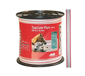 Ohradníková páska TopLine 10 mm - 500 m