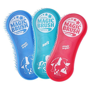 Kartáč na koně MAGIC Brush celoplastový různé barvy