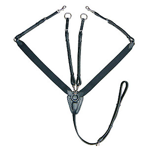 Poprsník elastický s martingalem Harry's Horse černý vel. cob